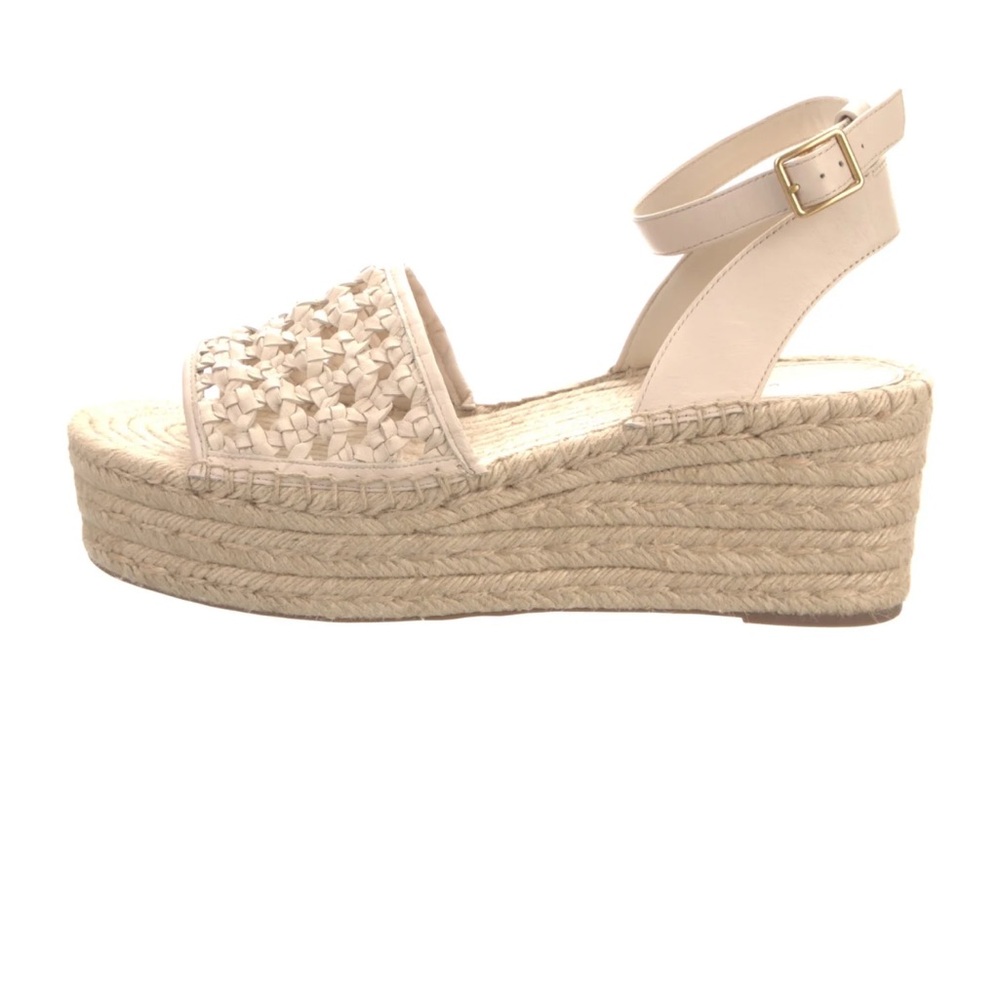 NWOT Tory Burch Basketweave Wedge Espadrilles